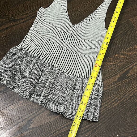 Malene Birger Tank Top Women’s XS Gray Tappie Sleeveless Peplum Blouse Stretch - Picture 7 of 7